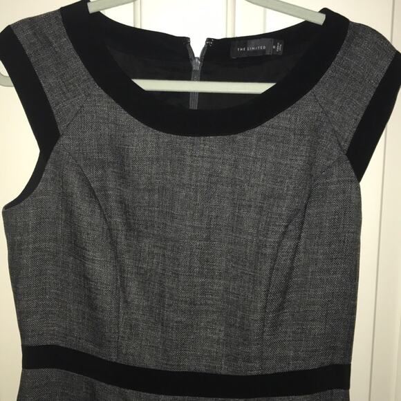 The Limited sheath dress grey and black size 6 - Picture 5 of 6